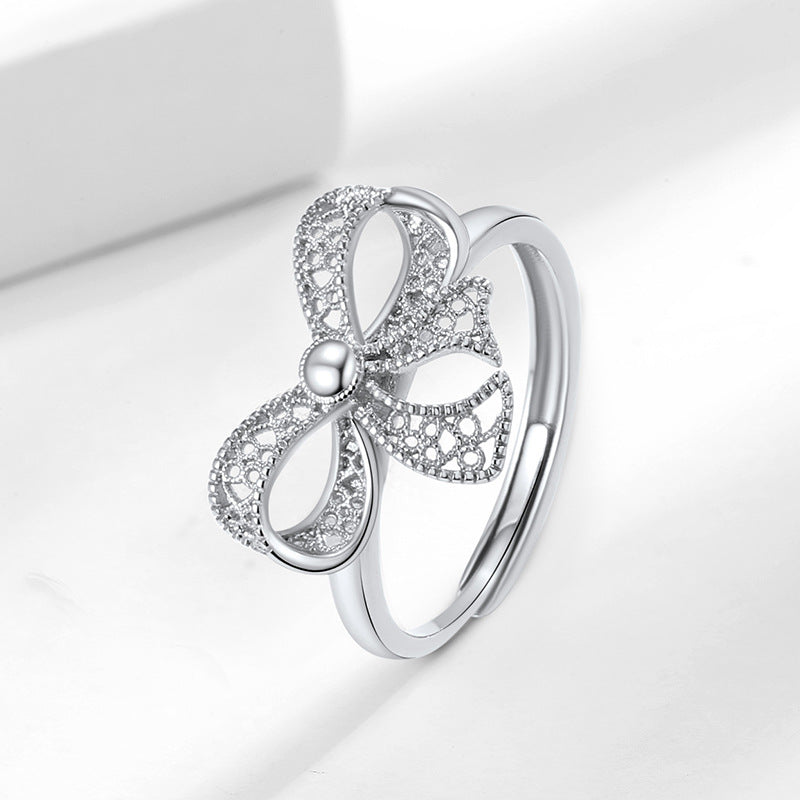 Argent Bague artisanal délicat