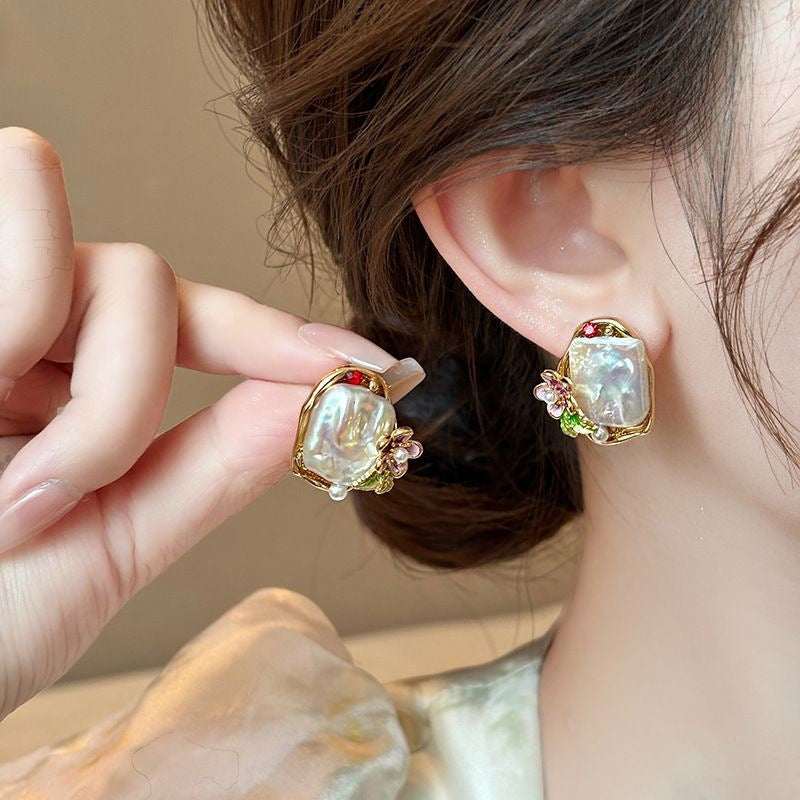 Perle Boucle d'oreille classique au charme intemporel