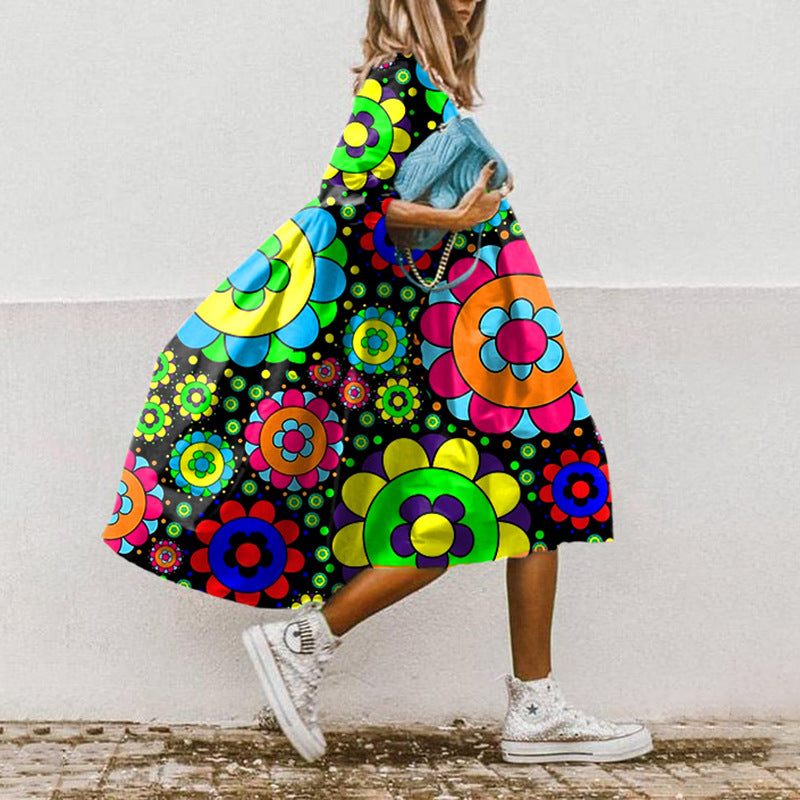 SL | Robe midi imprimée en ligne A