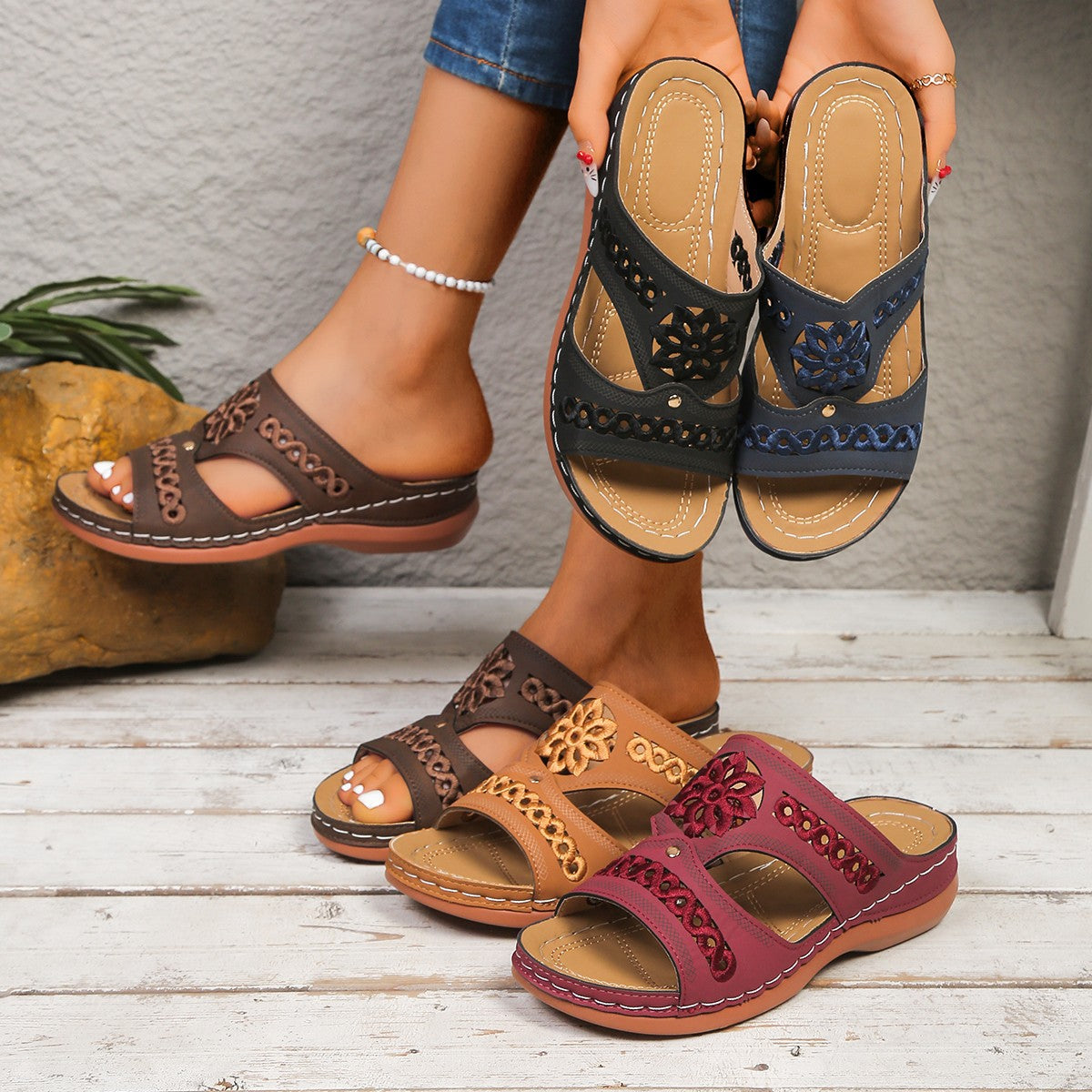 Sandales Orthopédiques Chics au Design Unique