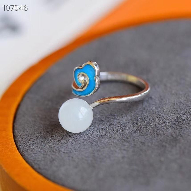 Argent Bague artisanal délicat