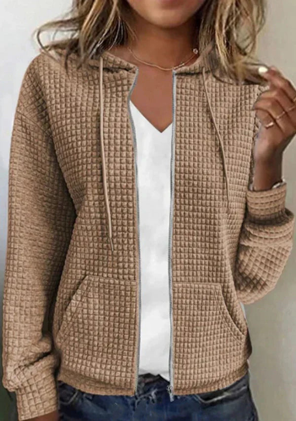 EP | Veste de loisirs avec poche en couleur unie