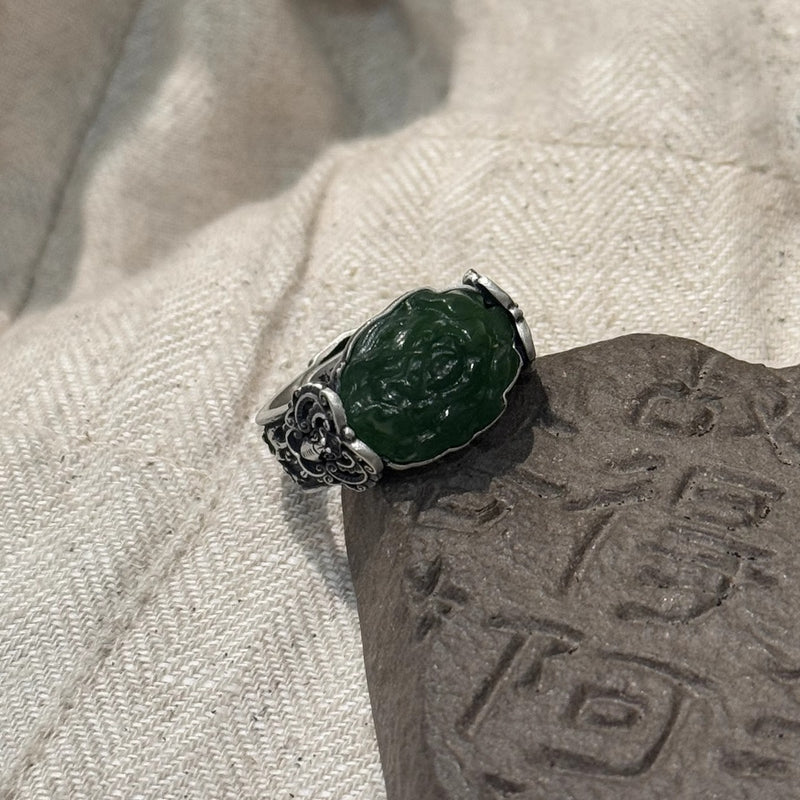 Argent Bague artisanal délicat