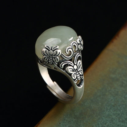 Argent Bague artisanal délicat