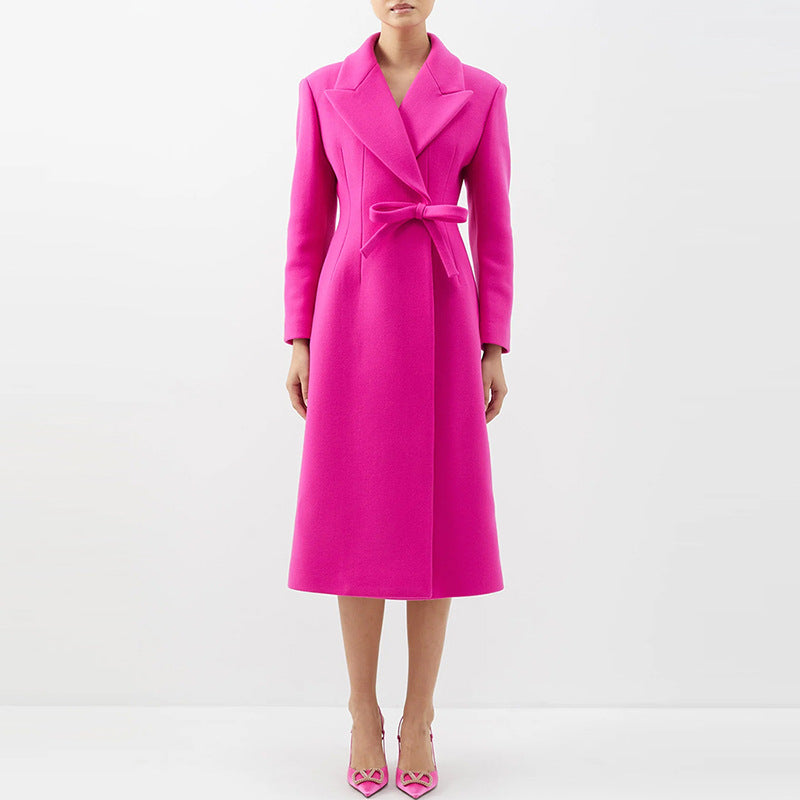 EP | Manteau long avec ceinture pour femme