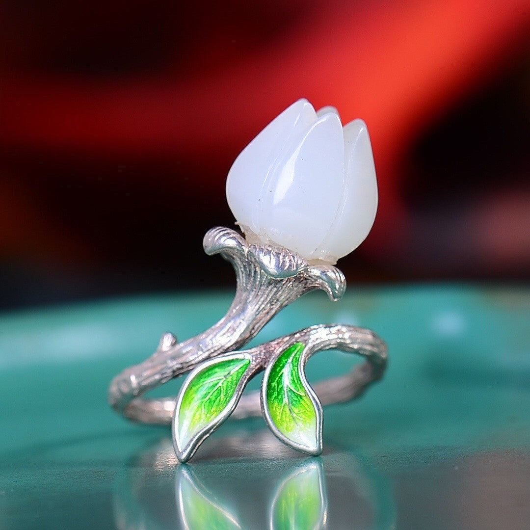 Argent Bague artisanal délicat