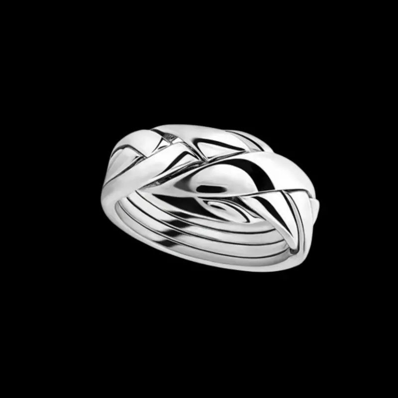 Argent Bague artisanal délicat