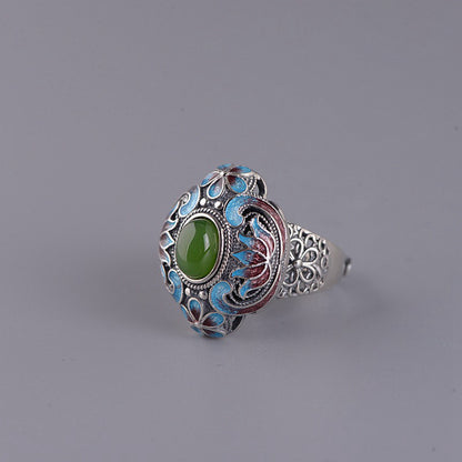 Argent Bague artisanal délicat