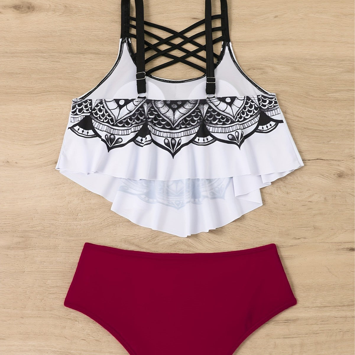 Cristina® | Bikini Set With Playful Lace Design and Unique Skull Motif