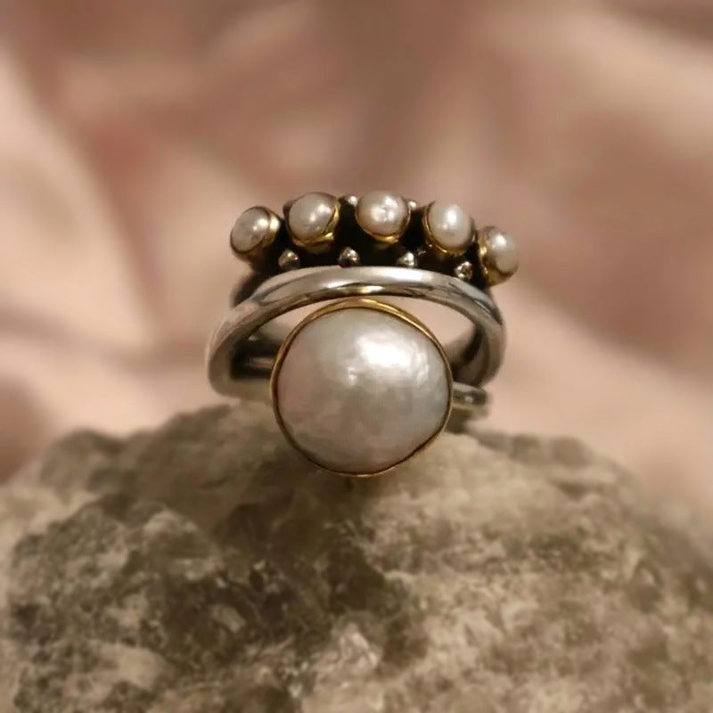 Argent Bague artisanal délicat