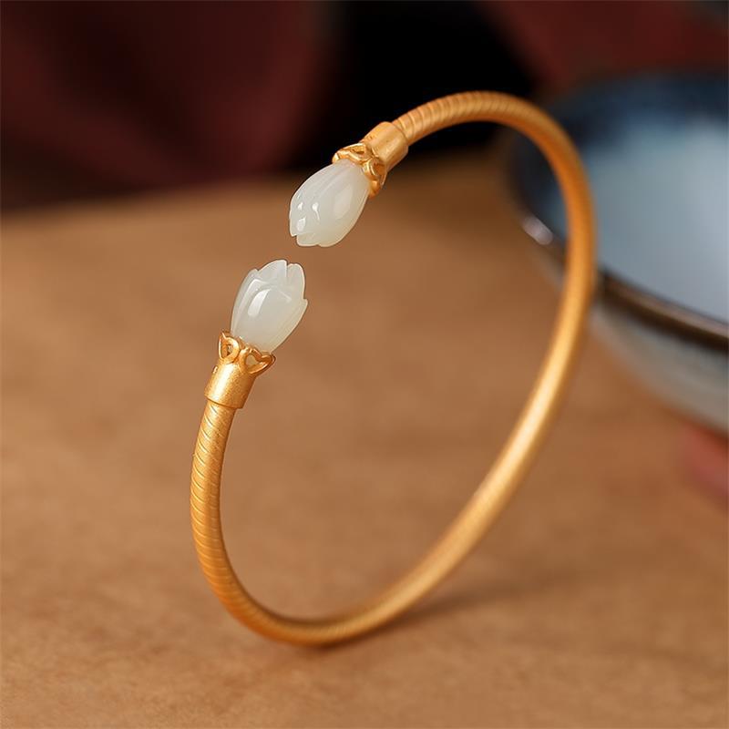 Or Bracelet artisanal délicat