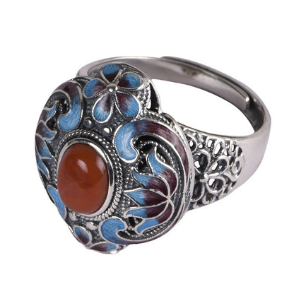 Argent Bague artisanal délicat