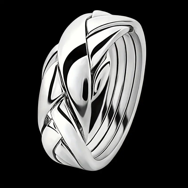 Argent Bague artisanal délicat