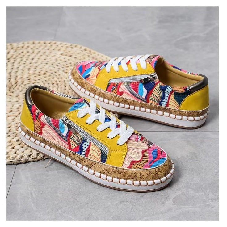 EP | Chaussures de sport simples avec fleurs