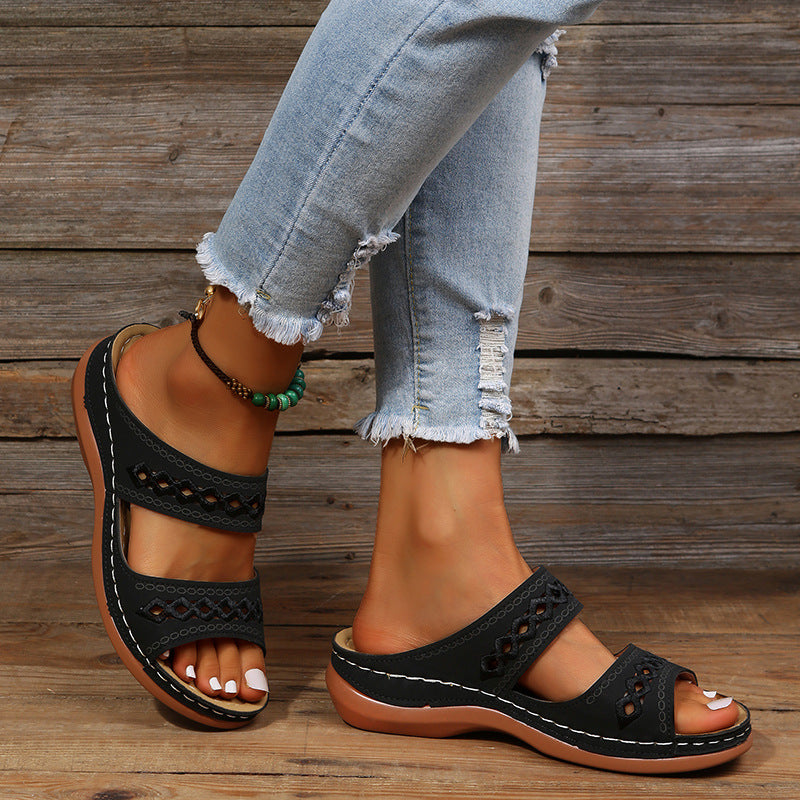 Sandales Orthopédiques Gracieuses au Look Moderne