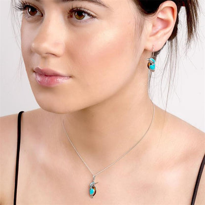 Argent Collier magnifique au style unique