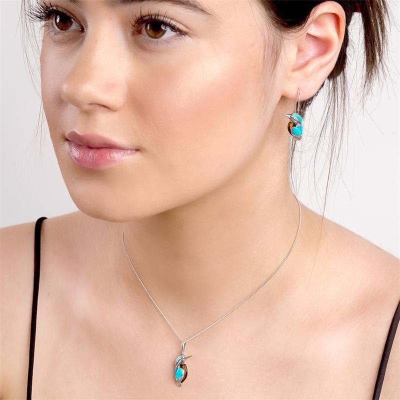 Argent Collier magnifique au style unique