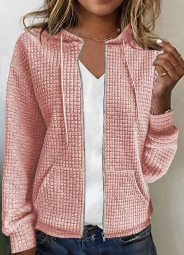 EP | Veste de loisirs avec poche en couleur unie