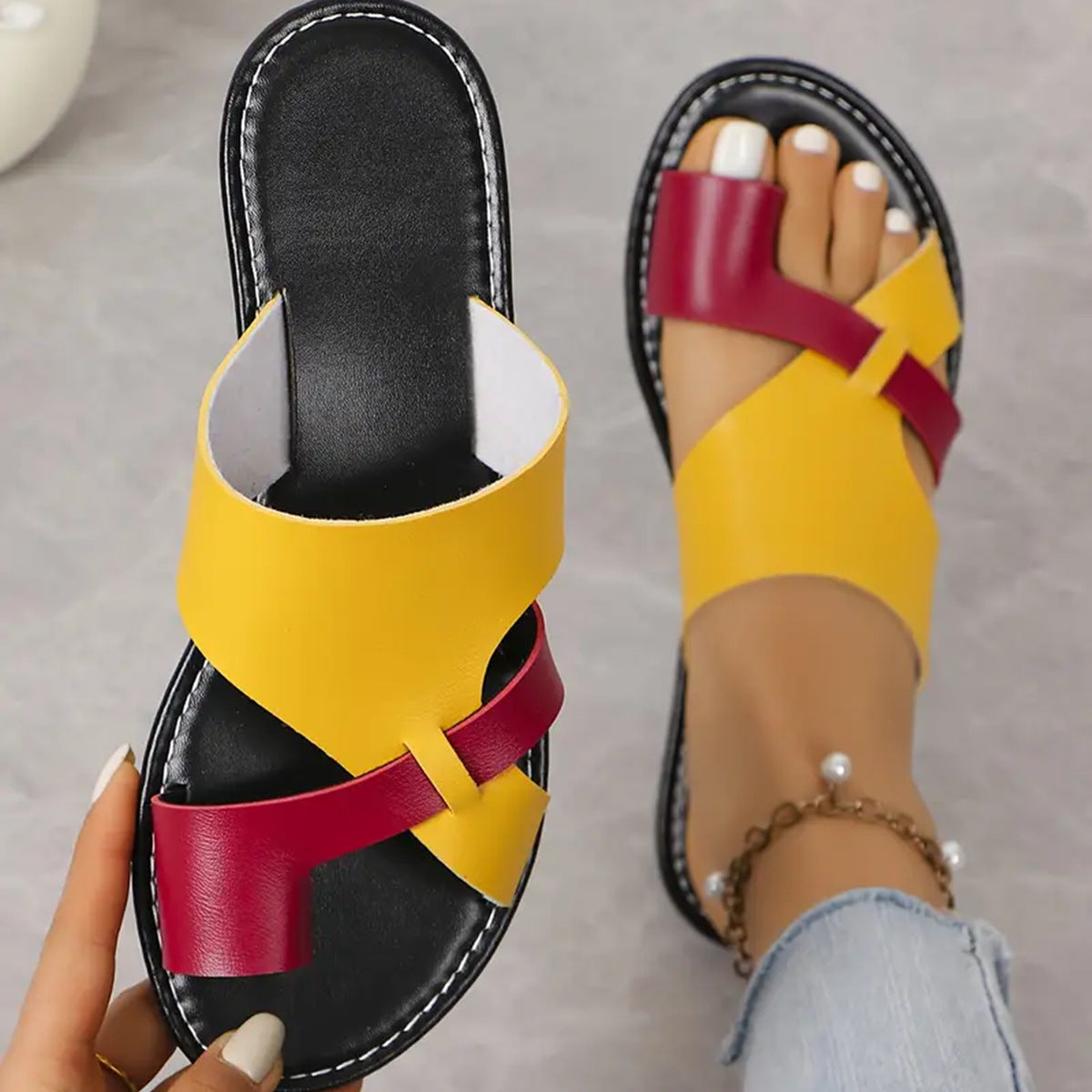 Sandales Orthopédiques Chics au Design Unique