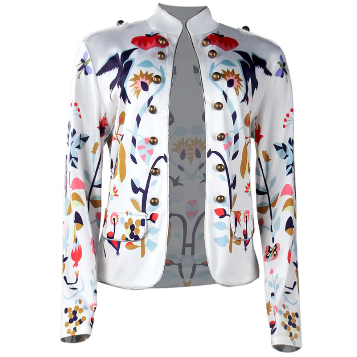 EP | Blazer imprimé à double boutonnage