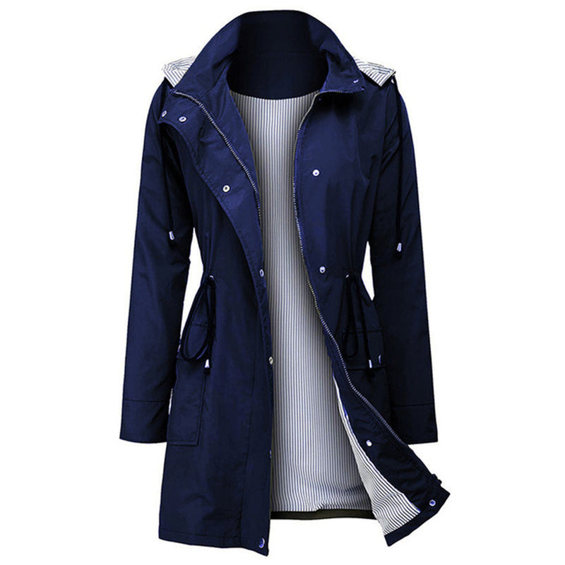 EP | Veste imperméable avec capuche et boutons