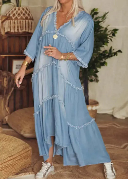 SL | Robe longue en denim