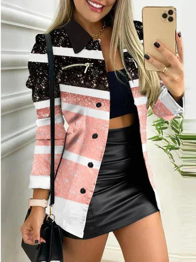 EP | Veste géométrique chic pour femmes