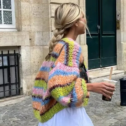 EP | Pull ouvert rayé