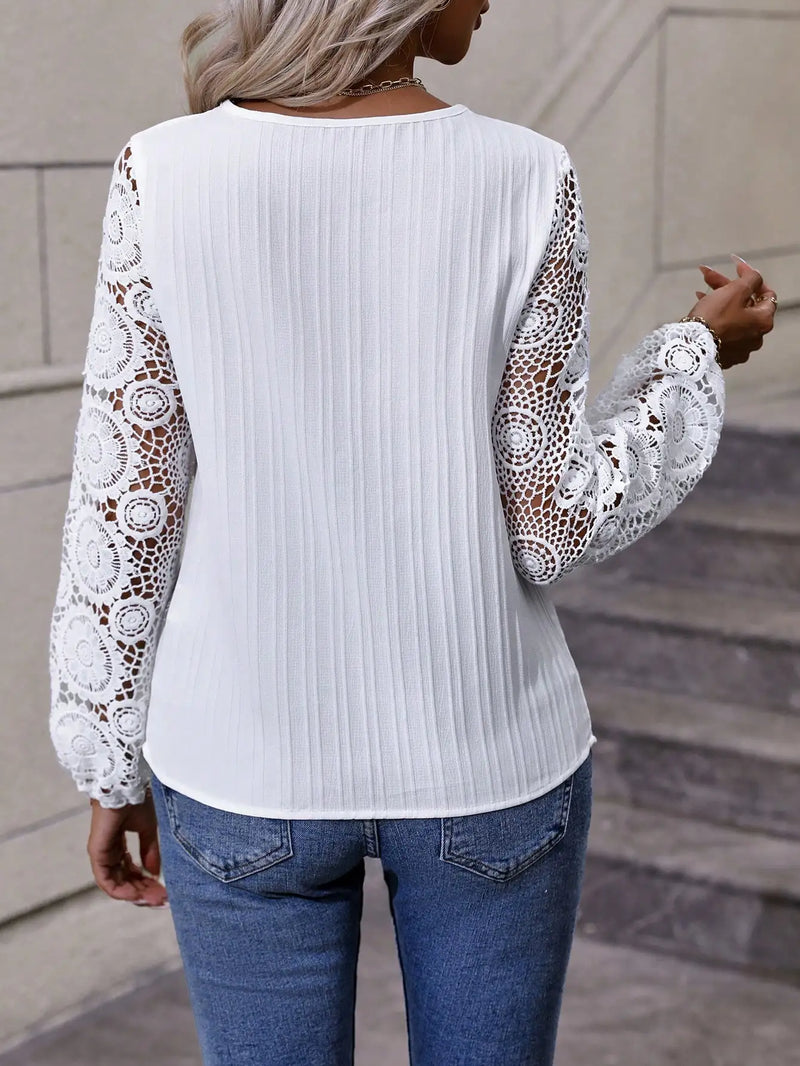 EP | Haut à manches lanterne Hollow-Out
