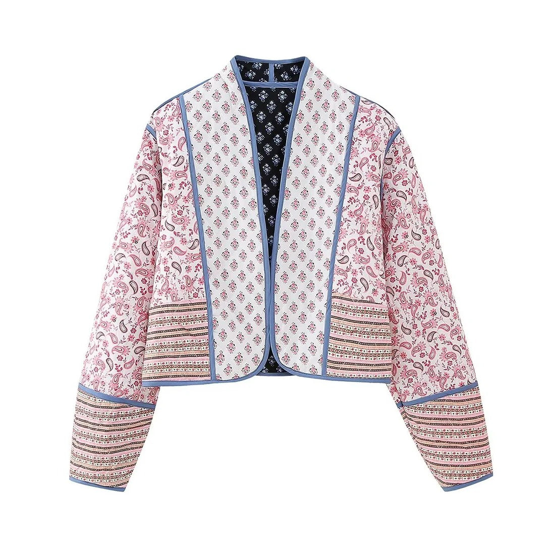 EP | Veste rétro à motifs floraux