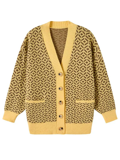 EP | Elégant cardigan en tricot avec patte de boutonnage