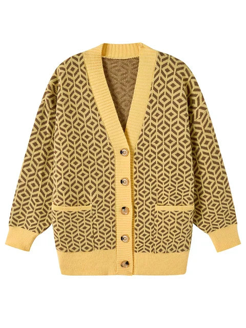 EP | Elégant cardigan en tricot avec patte de boutonnage