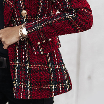 EP | Blazer à carreaux chic pour femmes