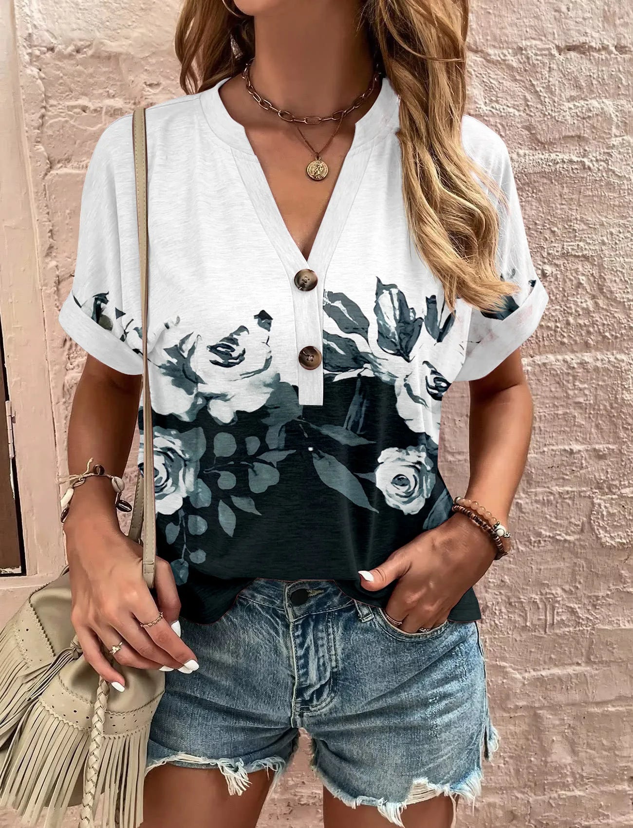 Frais et féminin Chemise