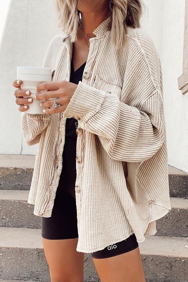 EP | manteau d'été décontracté en tricot
