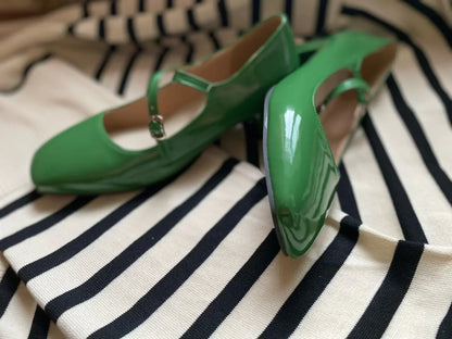 SL | Chaussures à talon bloc brillant