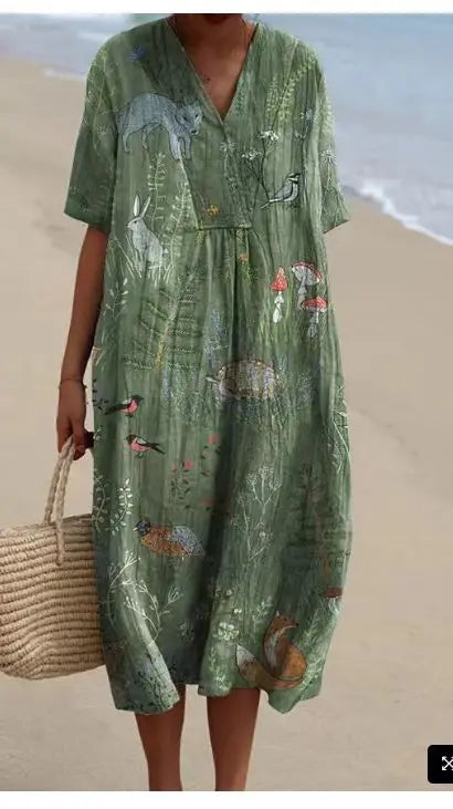 Frais et féminin Robe