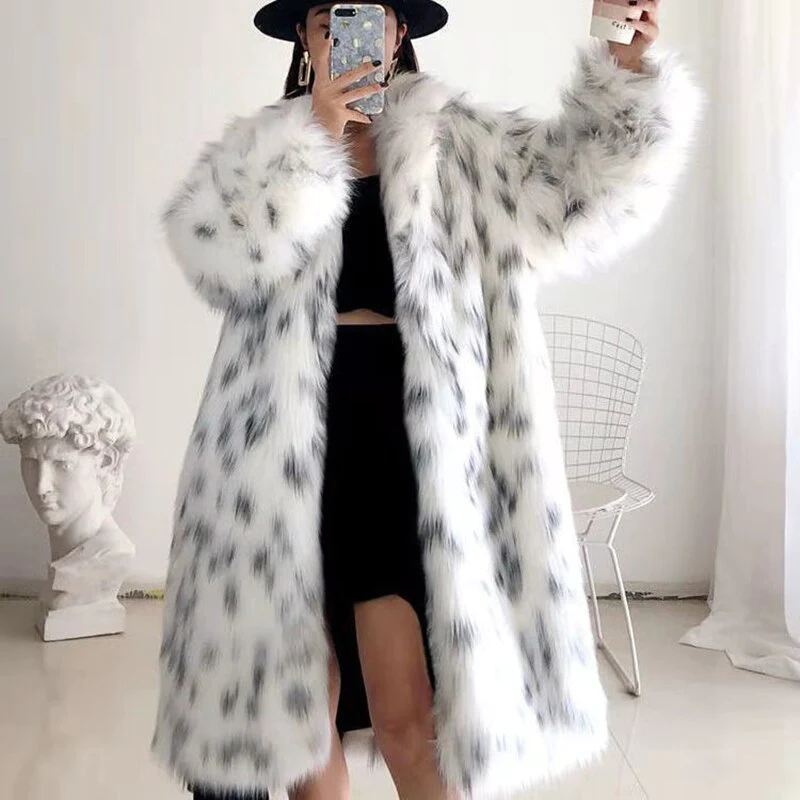 EP | Manteau de luxe en fourrure synthétique