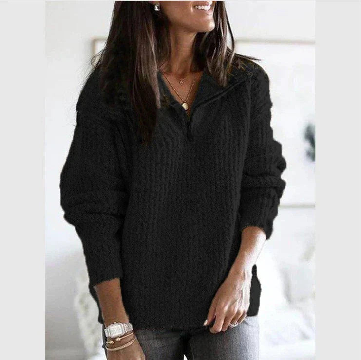 EP | Pull vintage avec fermeture éclair