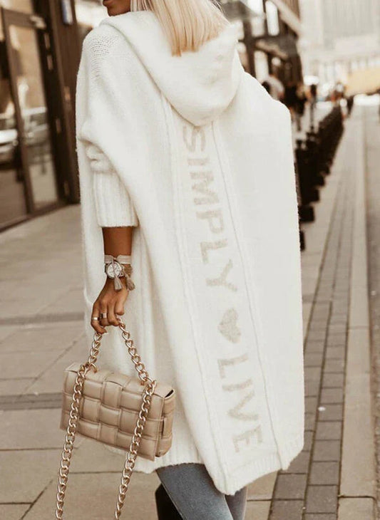 EP | Cardigan long avec capuche