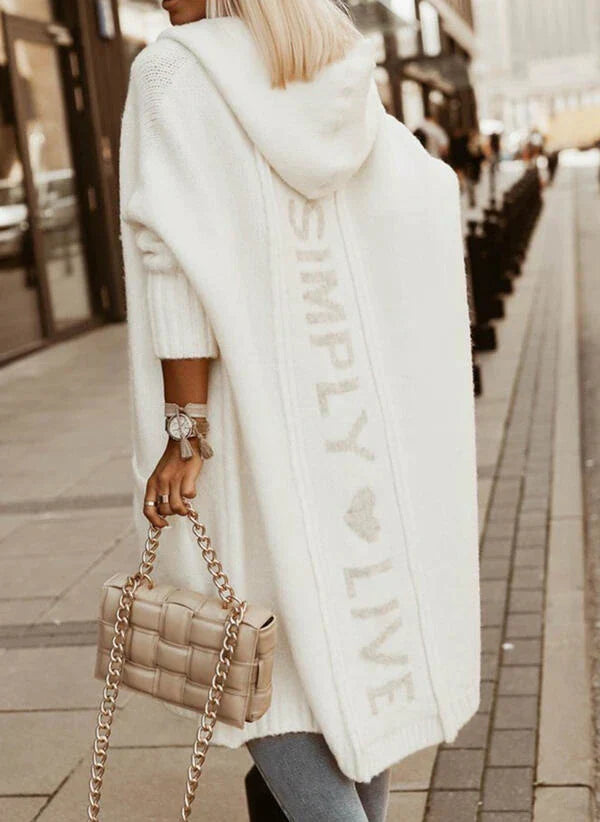 EP | Cardigan long avec capuche