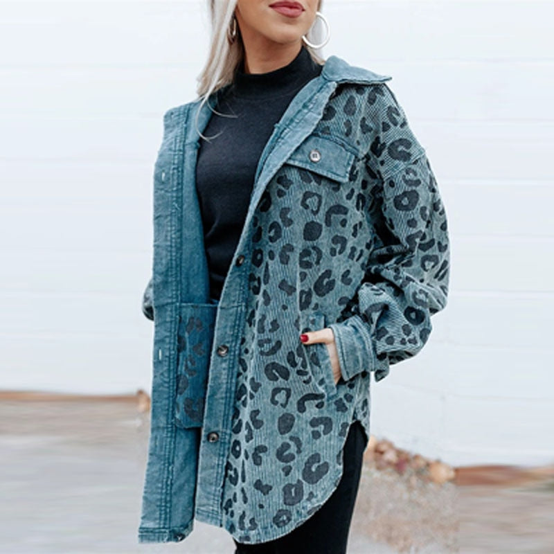EP | SannesJacket I Veste avec imprimé animalier pour femmes