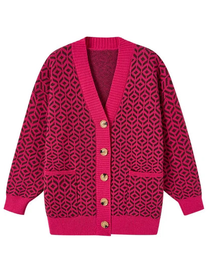 EP | Elégant cardigan en tricot avec patte de boutonnage