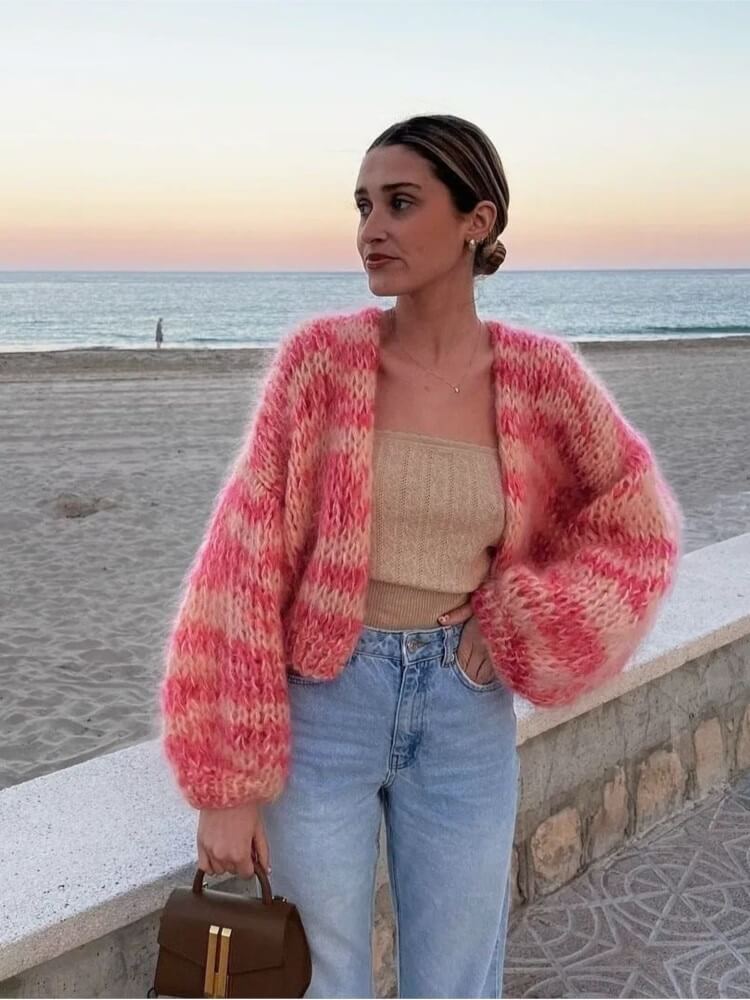 EP | Pull ouvert rayé