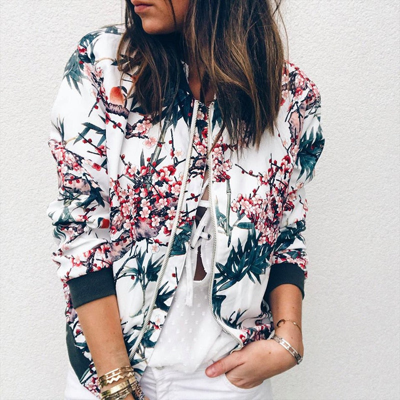 EP | SarahsJacket I Veste à imprimé floral pour femmes