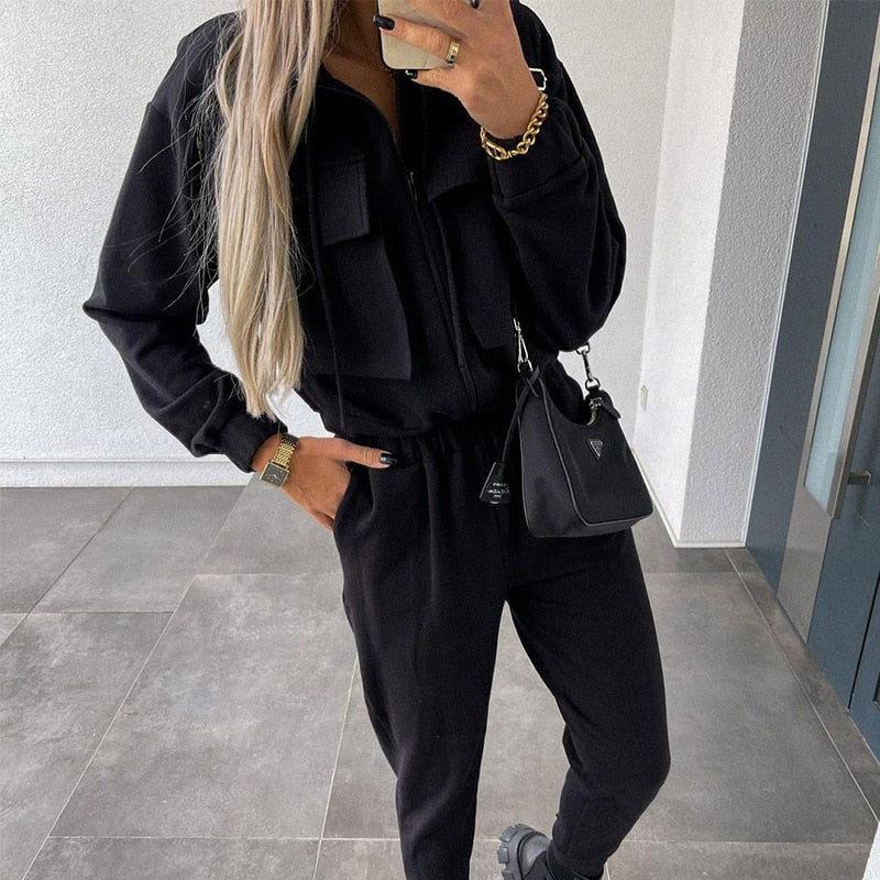 EP | Survêtement femme | Veste zippée manches longues & pantalon