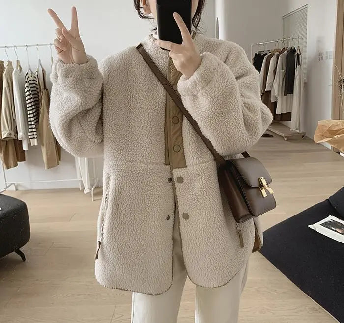 EP | Veste cosy surdimensionnée pour femme