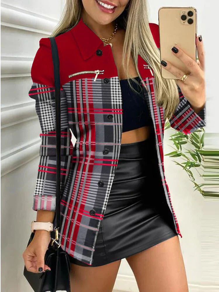 EP | Veste géométrique chic pour femmes