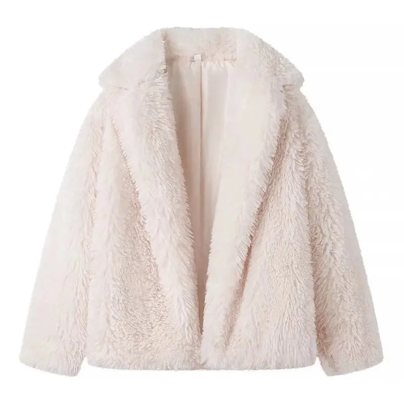 EP | manteau de fourrure élégant en peluche