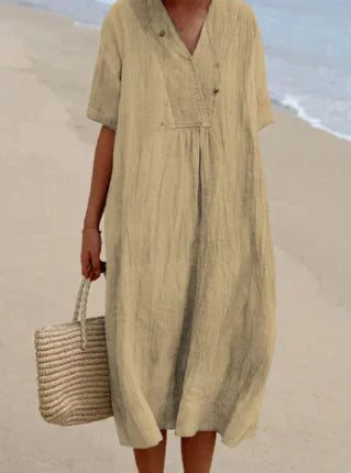 SL | Robe midi avec décolleté en V